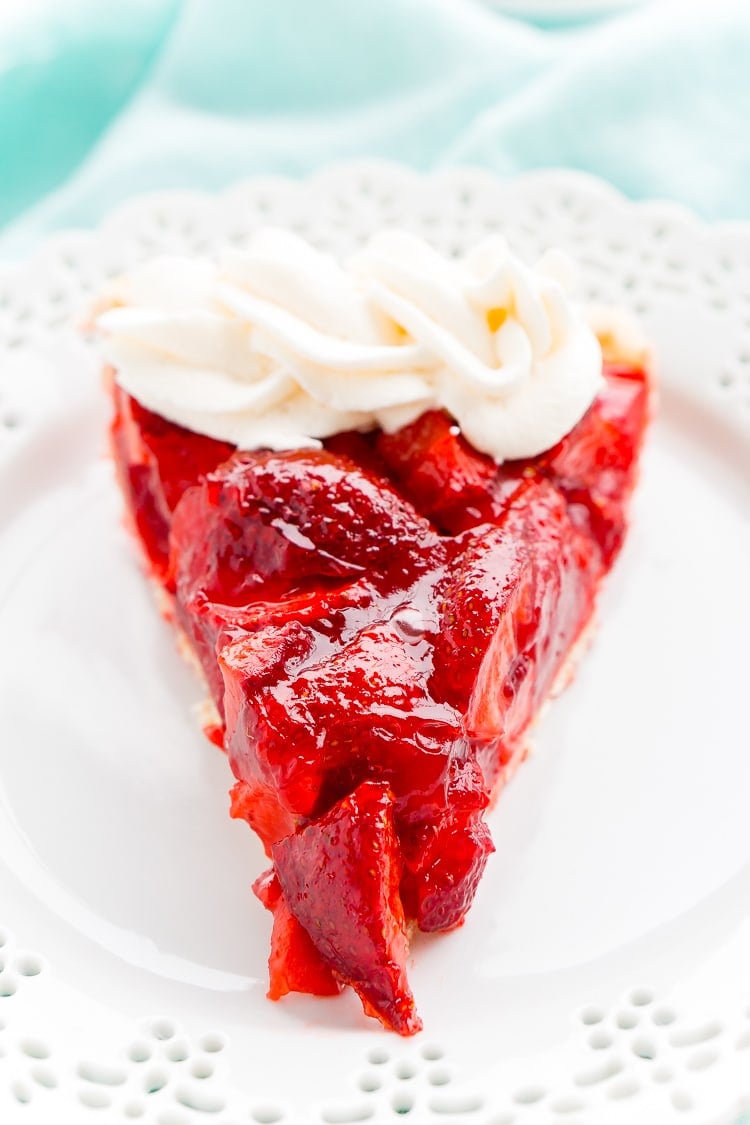 This Fresh Strawberry Margarita Pie is made with fresh, ripe strawberries, smooth Altos Tequila, and a few other simple ingredients for a boozy summertime dessert!