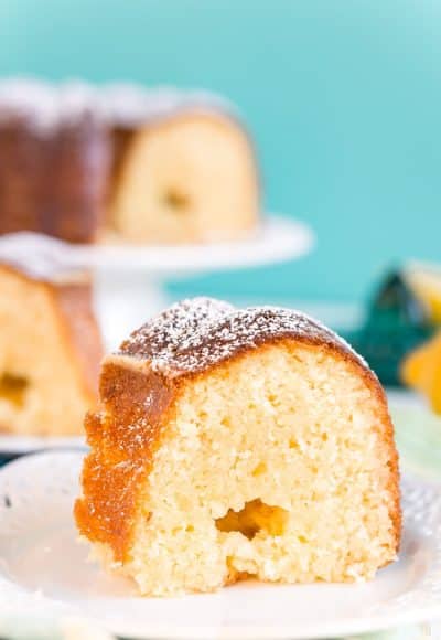 This Lemon Butter Cake is a dense and delicious pound cake loaded with sugar, butter, and lemon for the ultimate summertime cake!