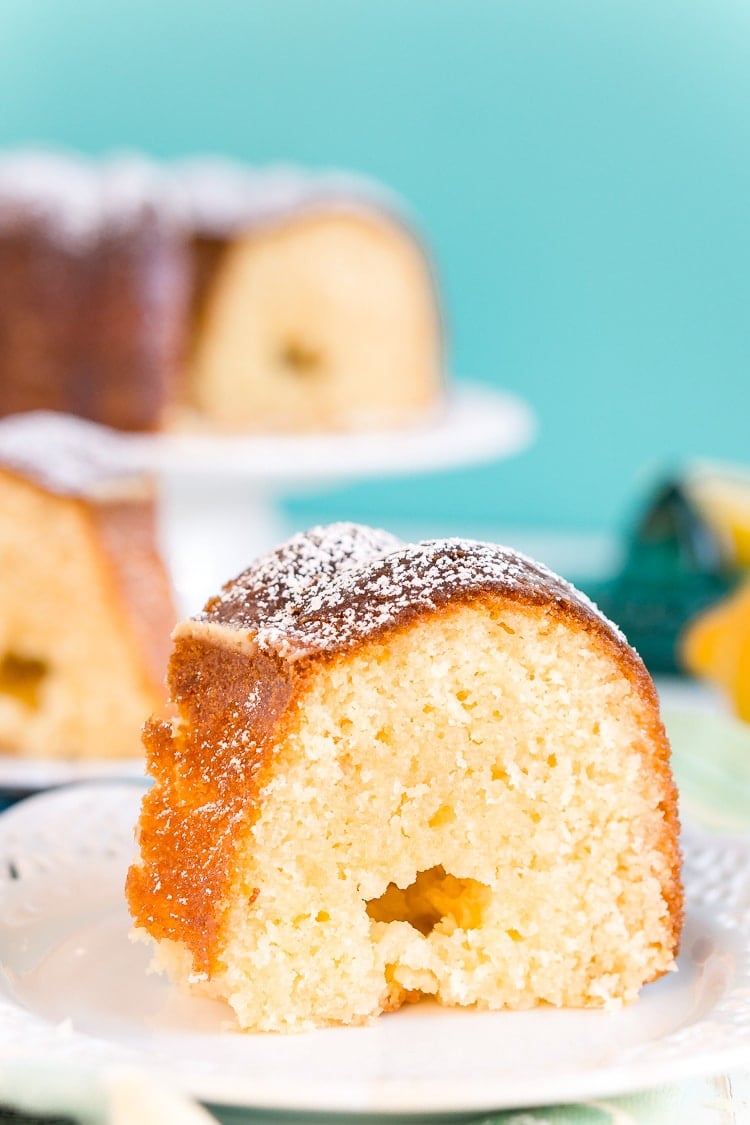 This Lemon Butter Cake is a dense and delicious pound cake loaded with sugar, butter, and lemon for the ultimate summertime cake!