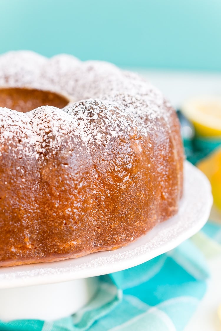 This Lemon Butter Cake is a dense and delicious pound cake loaded with sugar, butter, and lemon for the ultimate summertime cake!