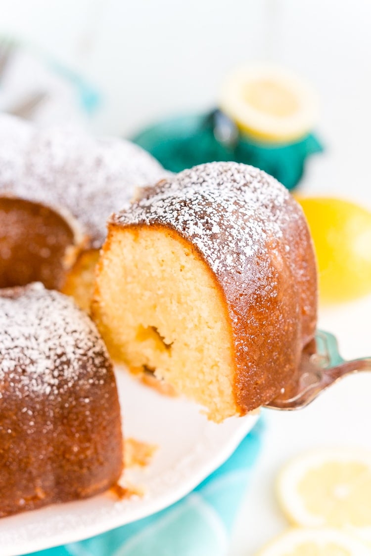 This Lemon Butter Cake is a dense and delicious pound cake loaded with sugar, butter, and lemon for the ultimate summertime cake!