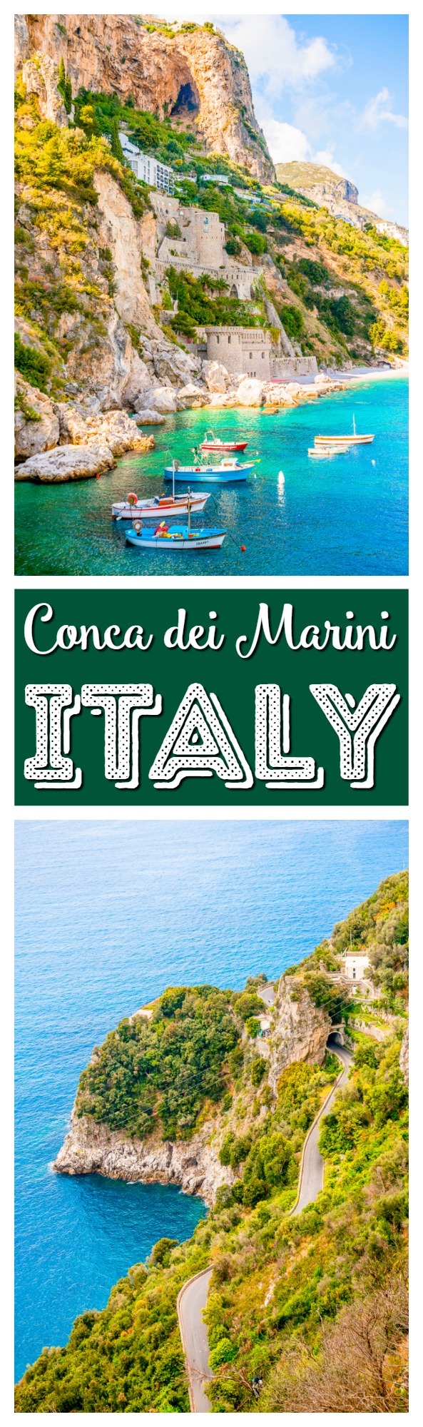 Conca dei Marini is a small village along the Amalfi Coast in Italy and it's the perfect place to escape the crowds and experience the beauty this region has to offer. via @sugarandsoulco