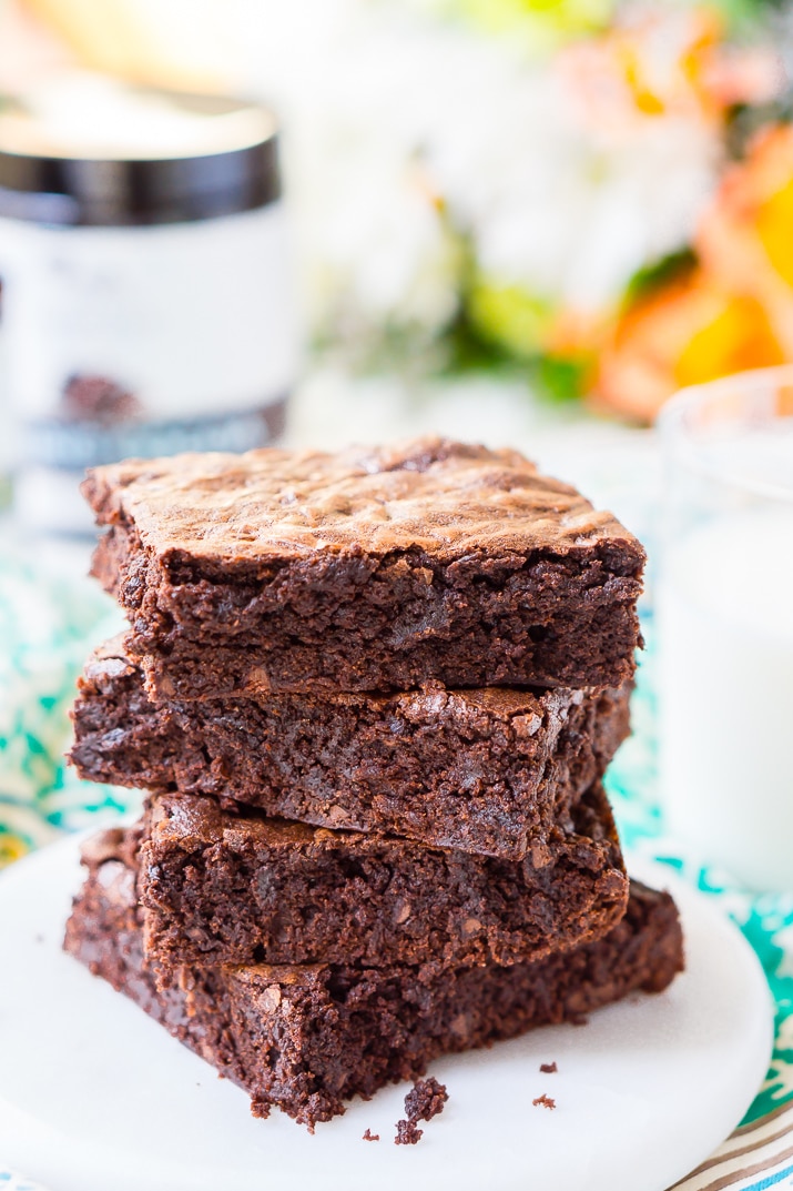 These classic Fudge Brownies are loaded with rich, deep, chocolate flavor and have a crisp top and fudgy center and are sure to be loved by everyone!