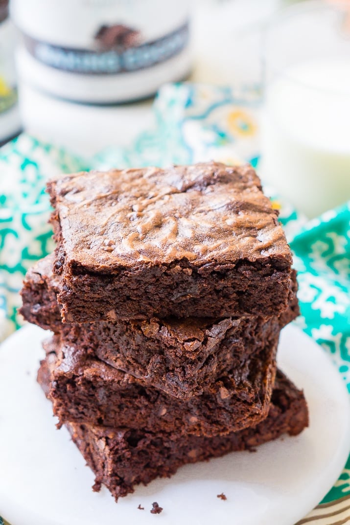These classic Fudge Brownies are loaded with rich, deep, chocolate flavor and have a crisp top and fudgy center and are sure to be loved by everyone!