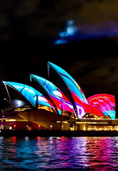 Planning a trip to Sydney, Australia? Make sure to go during the winter and plan your trip around Vivid Sydney for a festival of lights that can't be missed!
