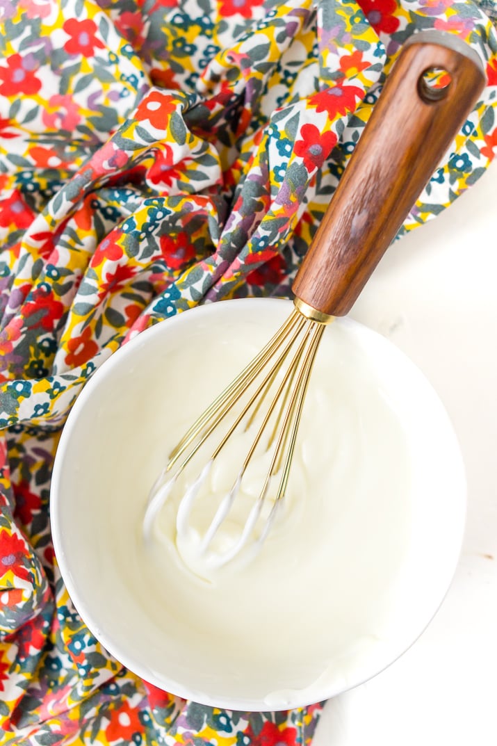 This really is the best homemade vanilla icing recipe! It's perfect for slathering on cinnamon rolls and drizzling over cakes and cookies!