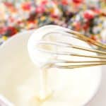 This really is the best homemade vanilla icing recipe! It's perfect for slathering on cinnamon rolls and drizzling over cakes and cookies!