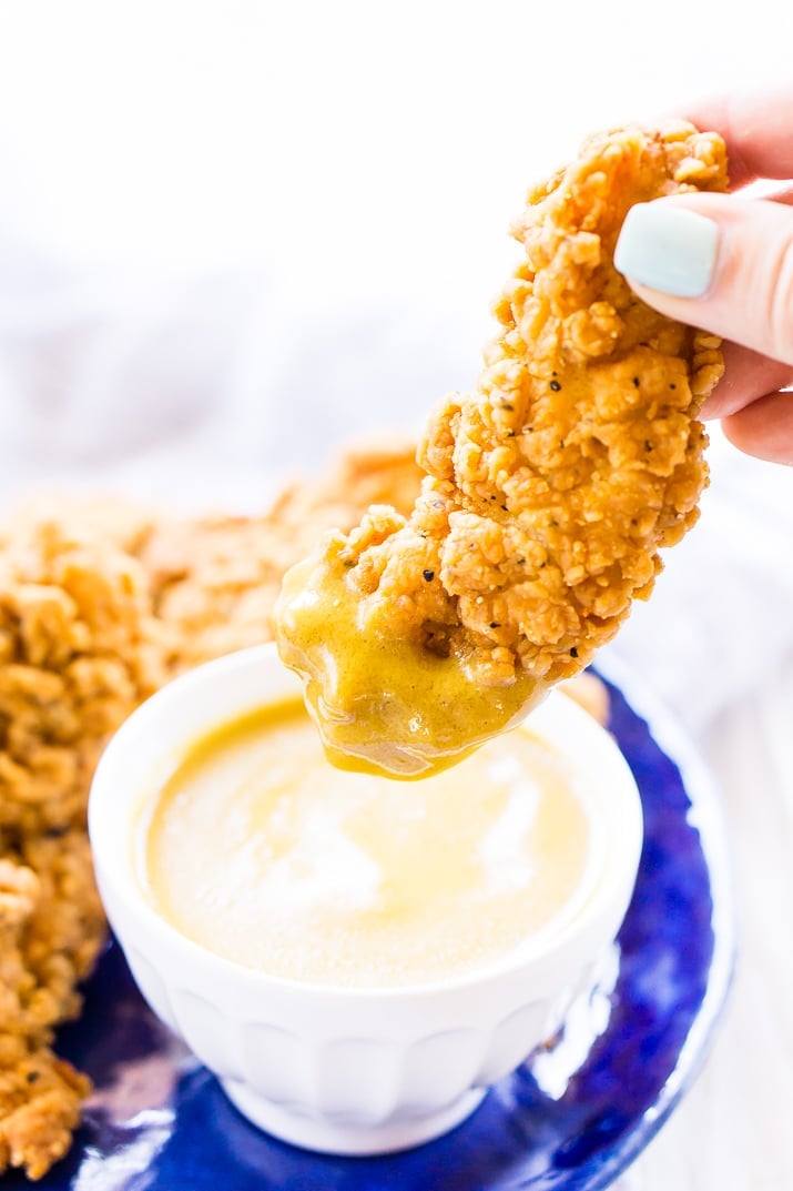 Maple Mustard Sauce is a twist on honey mustard that's made with just 3 ingredients you probably already have, use it on chicken, sandwiches, and more!