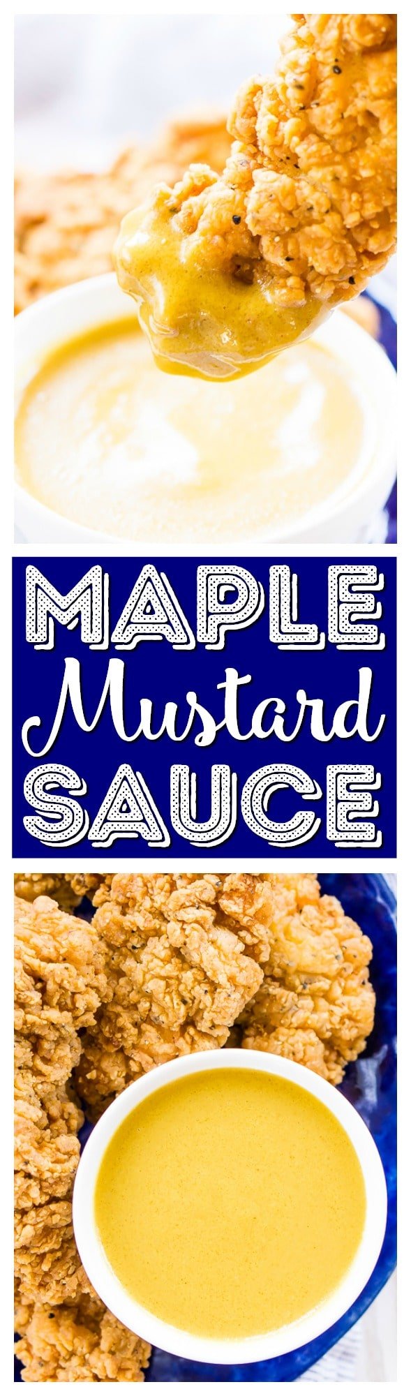 Maple Mustard Sauce is a twist on honey mustard that's made with just 3 ingredients you probably already have, use it on chicken, sandwiches, and more! via @sugarandsoulco