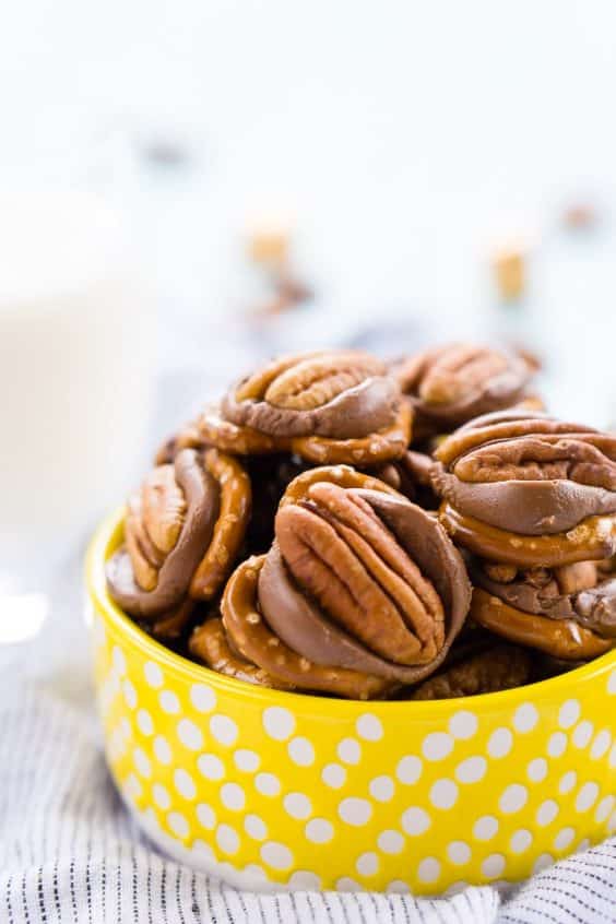 Easy Homemade Pretzel Turtles Candy Sugar and Soul