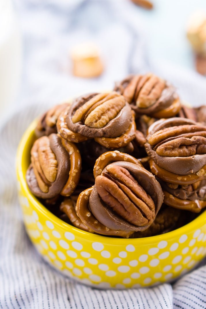 Pretzel Turtles are made with just three ingredients and everyone will love the mix of salty and sweet in this delicious little dessert candy!
