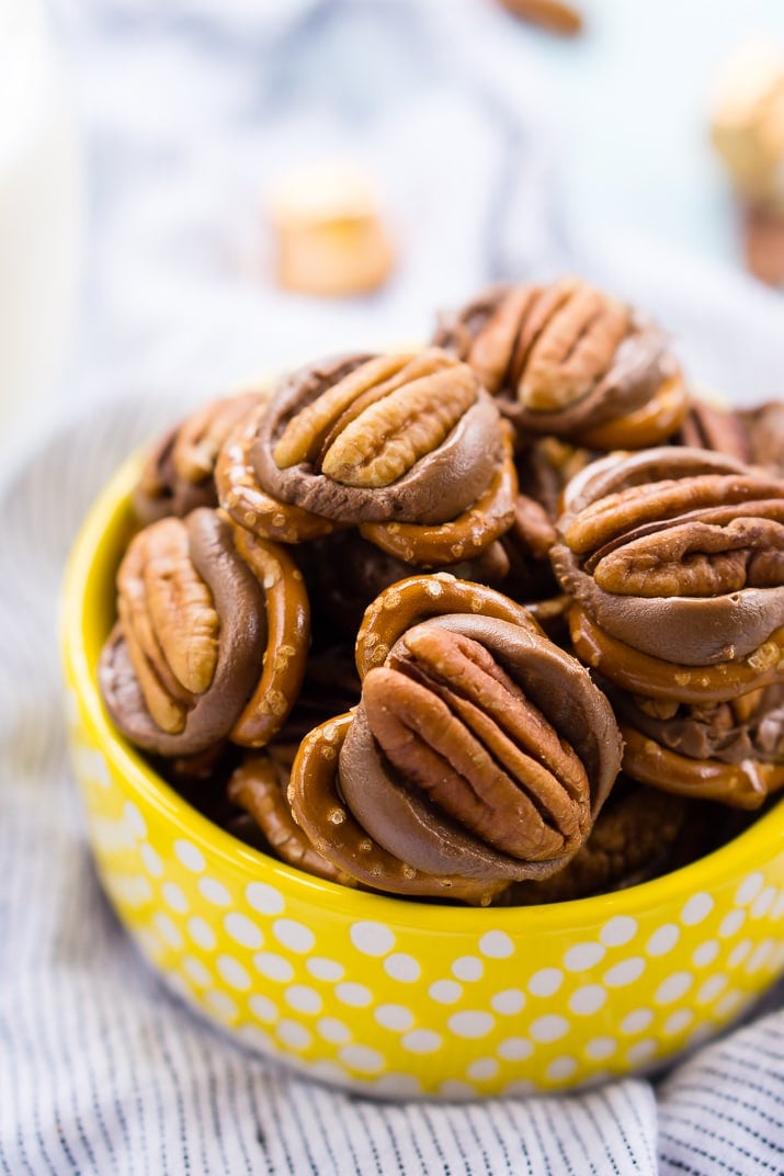 Pretzel Turtles are made with just three ingredients and everyone will love the mix of salty and sweet in this delicious little dessert candy!