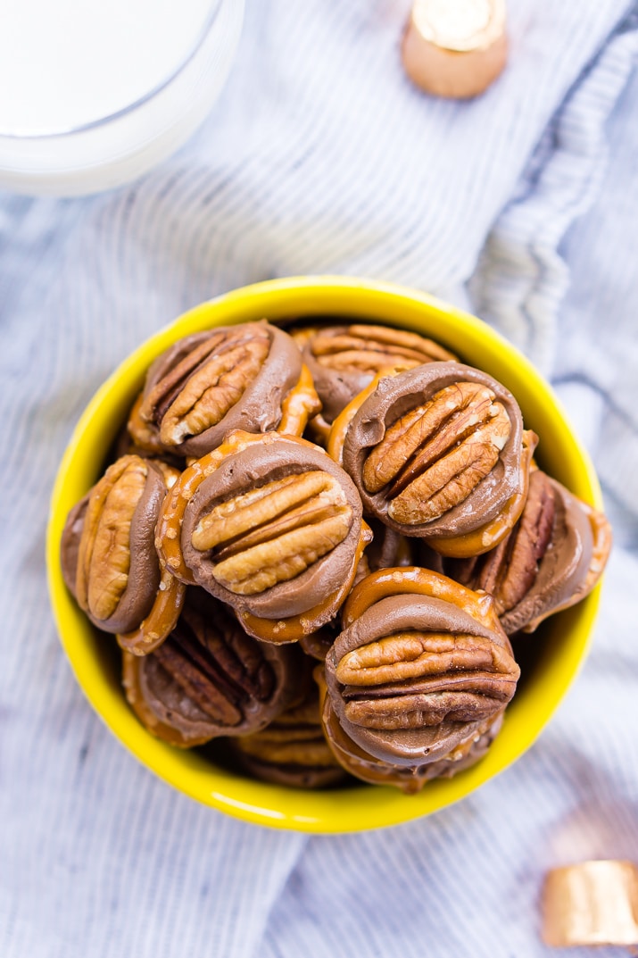 Pretzel Turtles are made with just three ingredients and everyone will love the mix of salty and sweet in this delicious little dessert candy!