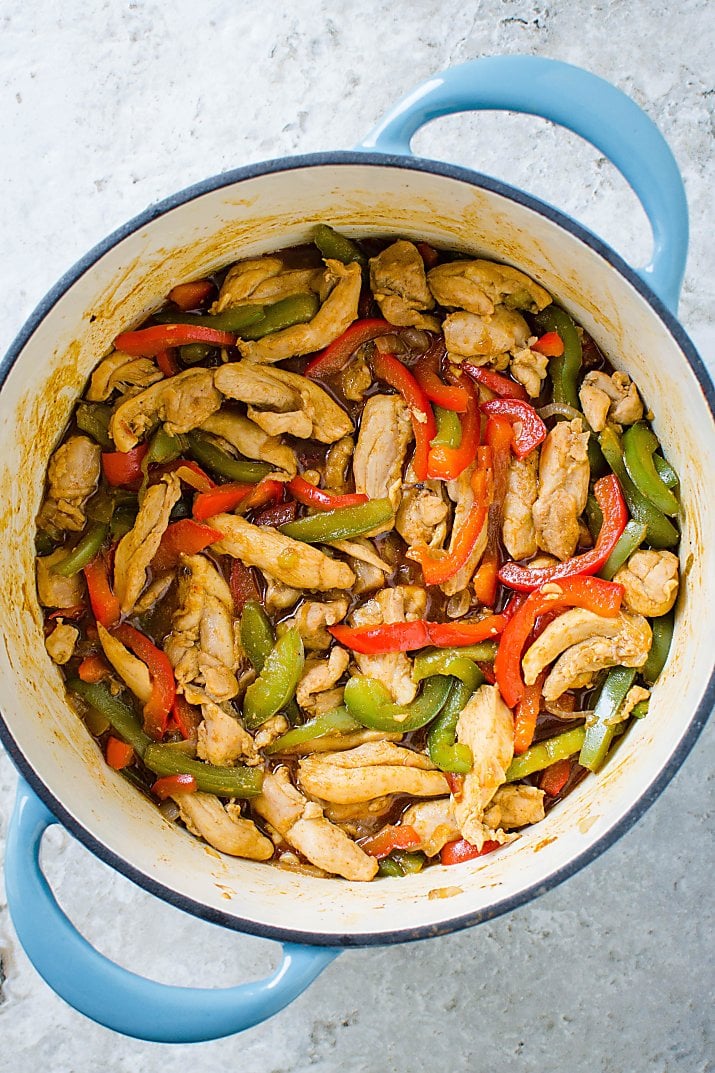 This Chicken Fajita Rice is packed with authentic Mexican flavors. It's a super easy, delicious, and filling Mexican fried rice perfect for lunch or dinner.