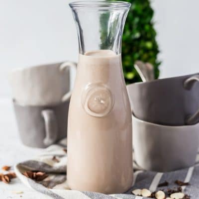 This Homemade Irish Cream Recipe is way better than the store-bought version, delicious notes of coffee, coconut, almond, chocolate, and loaded with Irish Whiskey and cream.