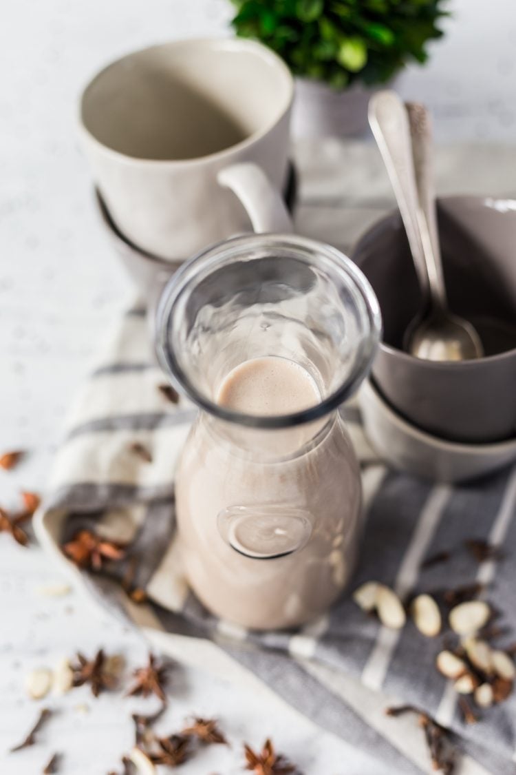 This Homemade Irish Cream Recipe is way better than the store-bought version, delicious notes of coffee, coconut, almond, chocolate, and loaded with Irish Whiskey and cream.