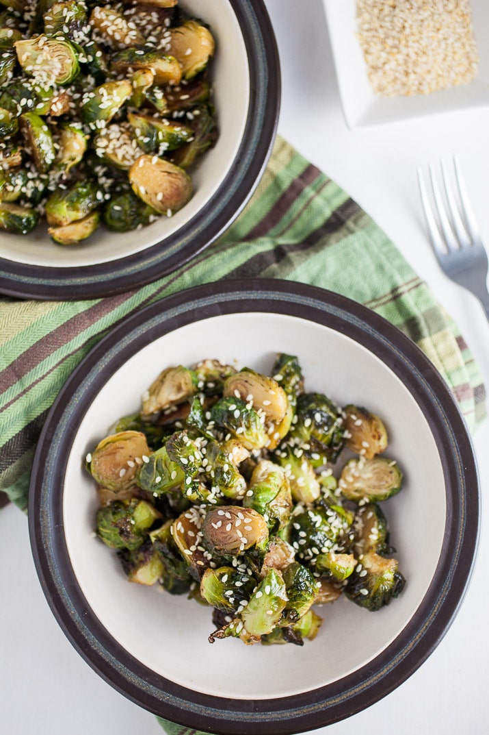 Maple Sesame Roasted Brussels Sprouts Sugar & Soul