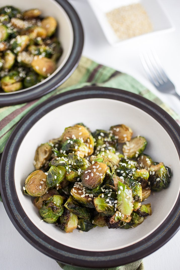 Maple Sesame Roasted Brussels Sprouts Sugar & Soul