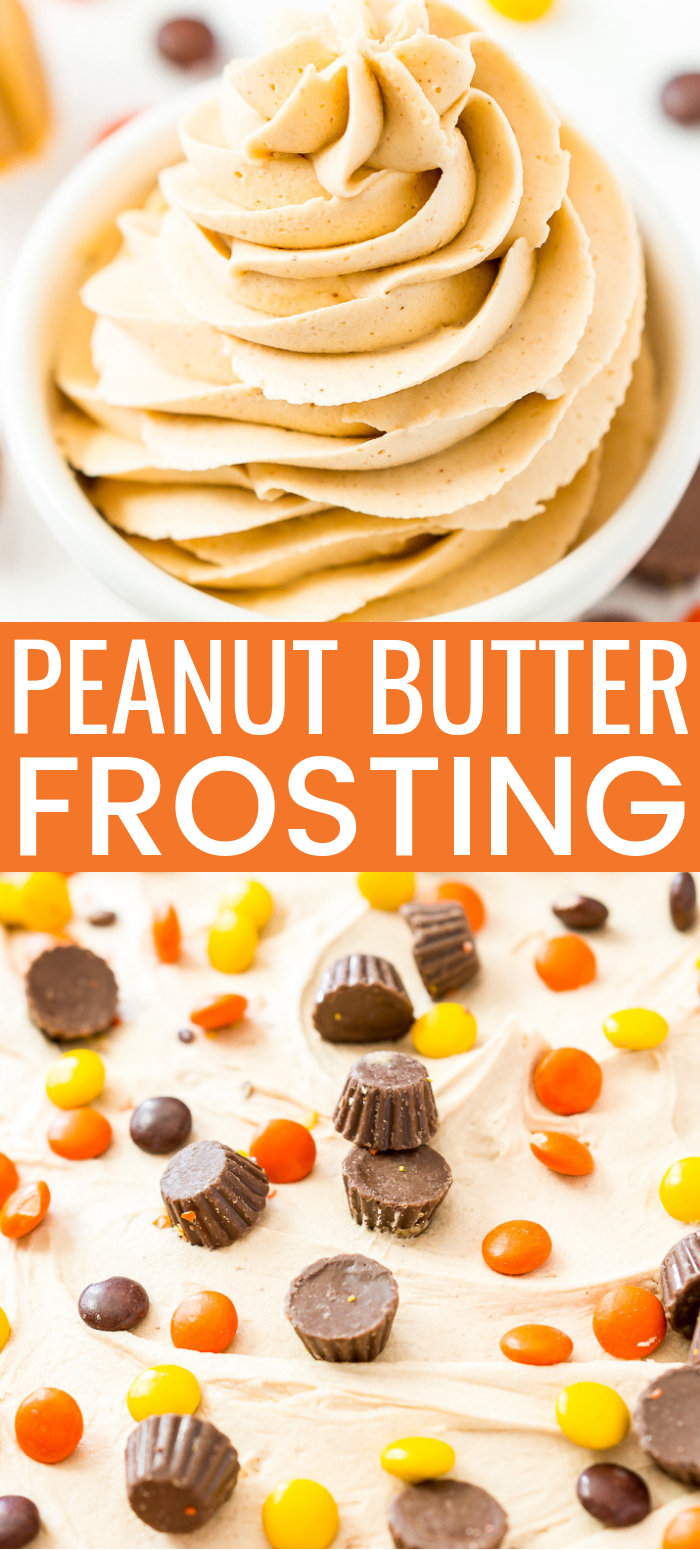 This is the Best Peanut Butter Frosting Recipe you're going to find. It's sweet, creamy, peanut buttery PERFECTION made with peanut butter, butter, powdered sugar, vanilla, and heavy cream! via @sugarandsoulco