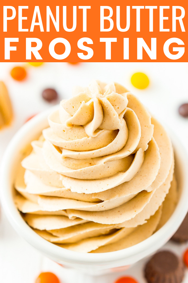 This is the Best Peanut Butter Frosting Recipe you're going to find. It's sweet, creamy, peanut buttery PERFECTION made with peanut butter, butter, powdered sugar, vanilla, and heavy cream! via @sugarandsoulco