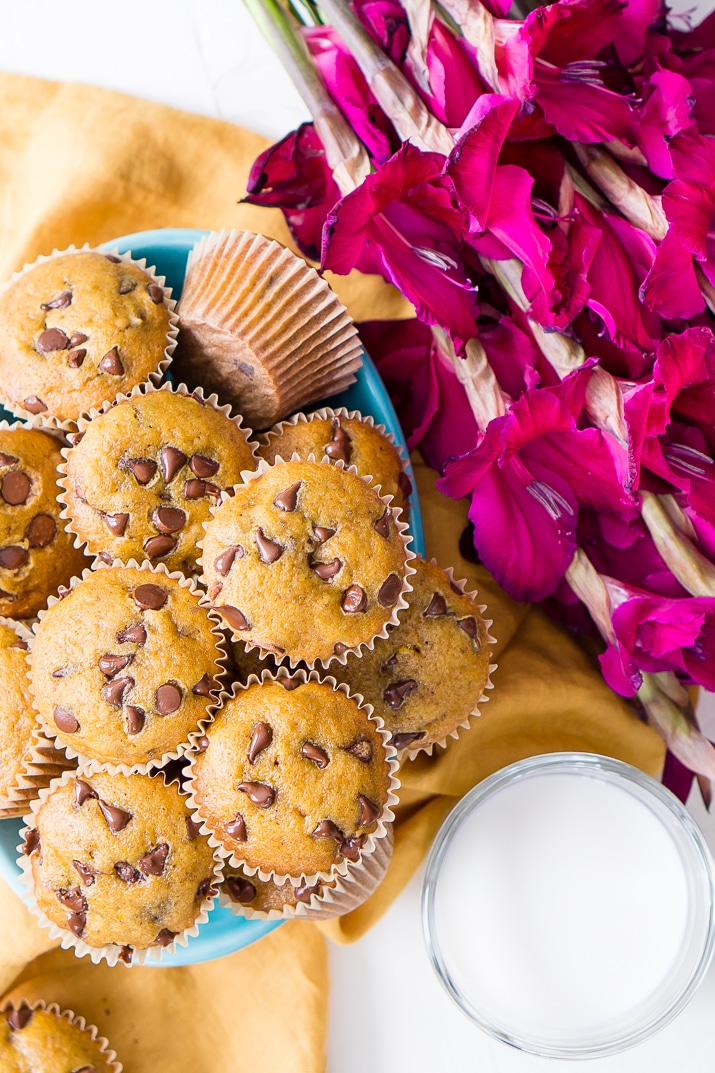 Pumpkin Muffins with chocolate chips