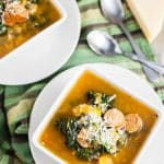 Crockpot Butternut Squash, Sausage, and Kale Soup