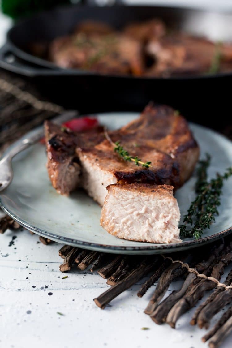 These Baked Pork Chops will be an instant family dinner favorite! Ready in less than an hour with no prep!