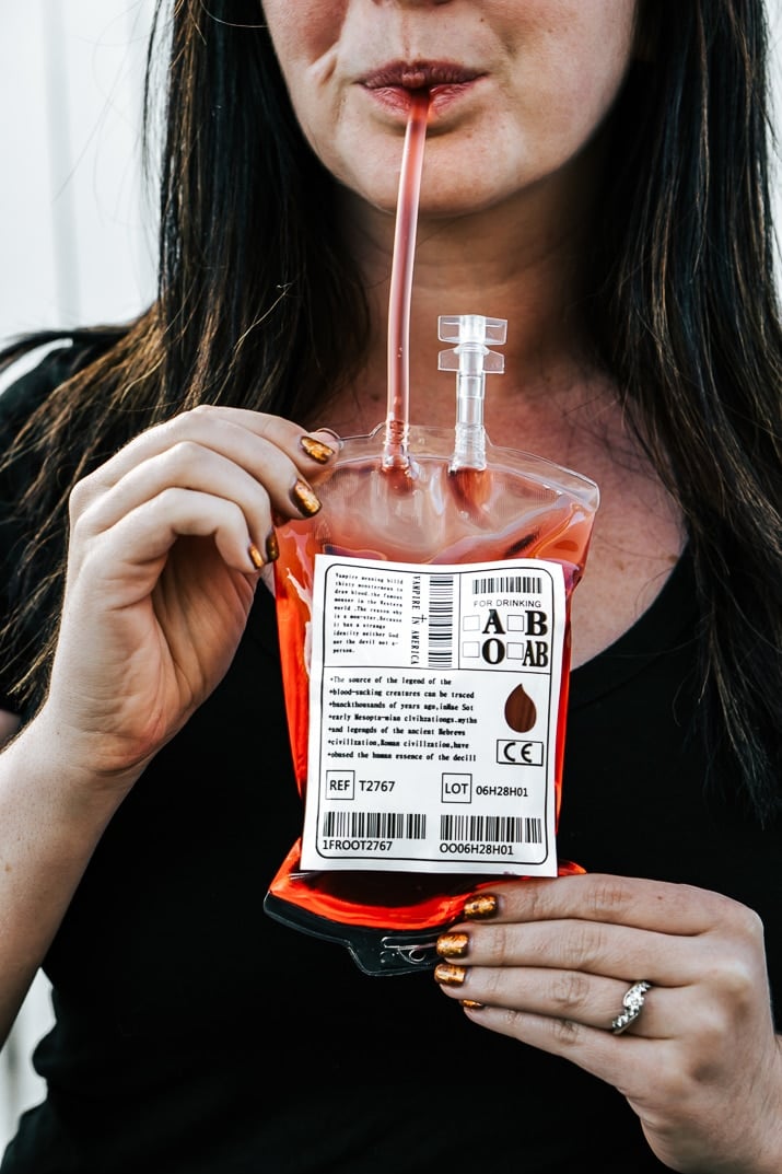 Blood Bag Cocktail