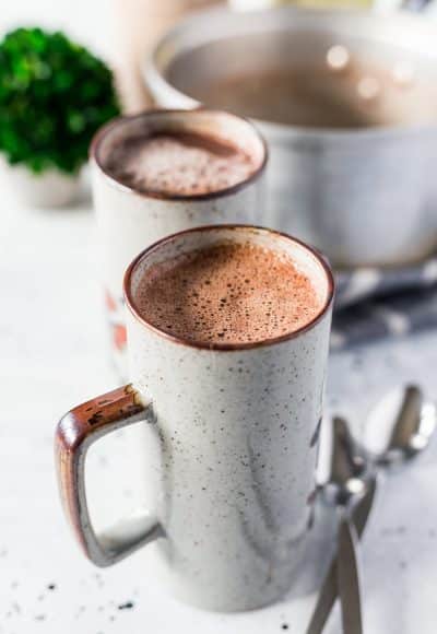  This Irish Cream Hot Chocolate is loaded with creamy and delicious flavor and the perfect hot cocktail to cozy up with on chilly nights!