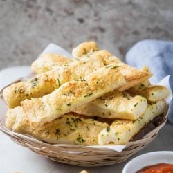 Super easy and best ever garlic parmesan breadsticks