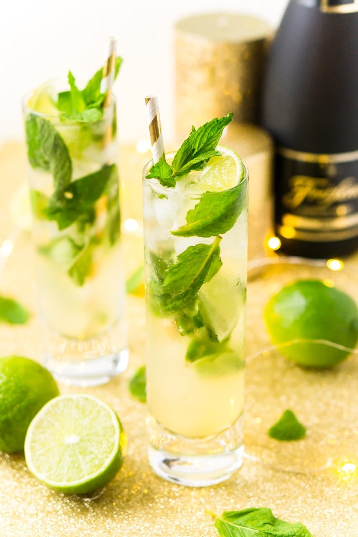 How to make the best mojito recipe with champagne or club soda!