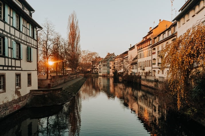 Sunrise in Strasbourg France