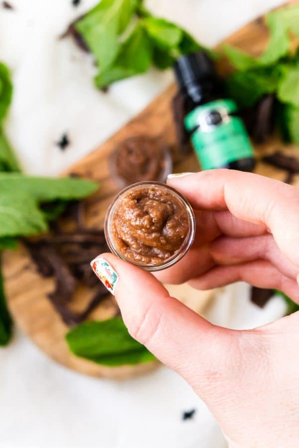 DIY Mint Chocolate Lip Scrub Recipe Sugar & Soul