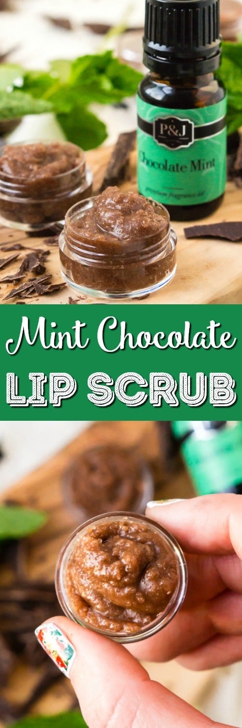 This Mint Chocolate Lip Scrub is an easy last-minute DIY holiday gift, it also makes a great favor for bridal and baby showers! Your lips will love you for this deliciously exfoliating recipe!