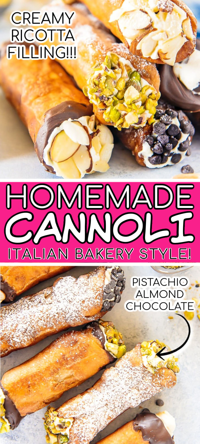  I cannoli fatti in casa sono così facili da preparare e da gustare altrettanto soddisfacenti di quelli acquistati da una panetteria italiana. Il guscio croccante e cremoso, ripieno di ricotta zuccherato sono da morire e renderà ogni giorno un po ' speciale! via @ sugarandsoulco