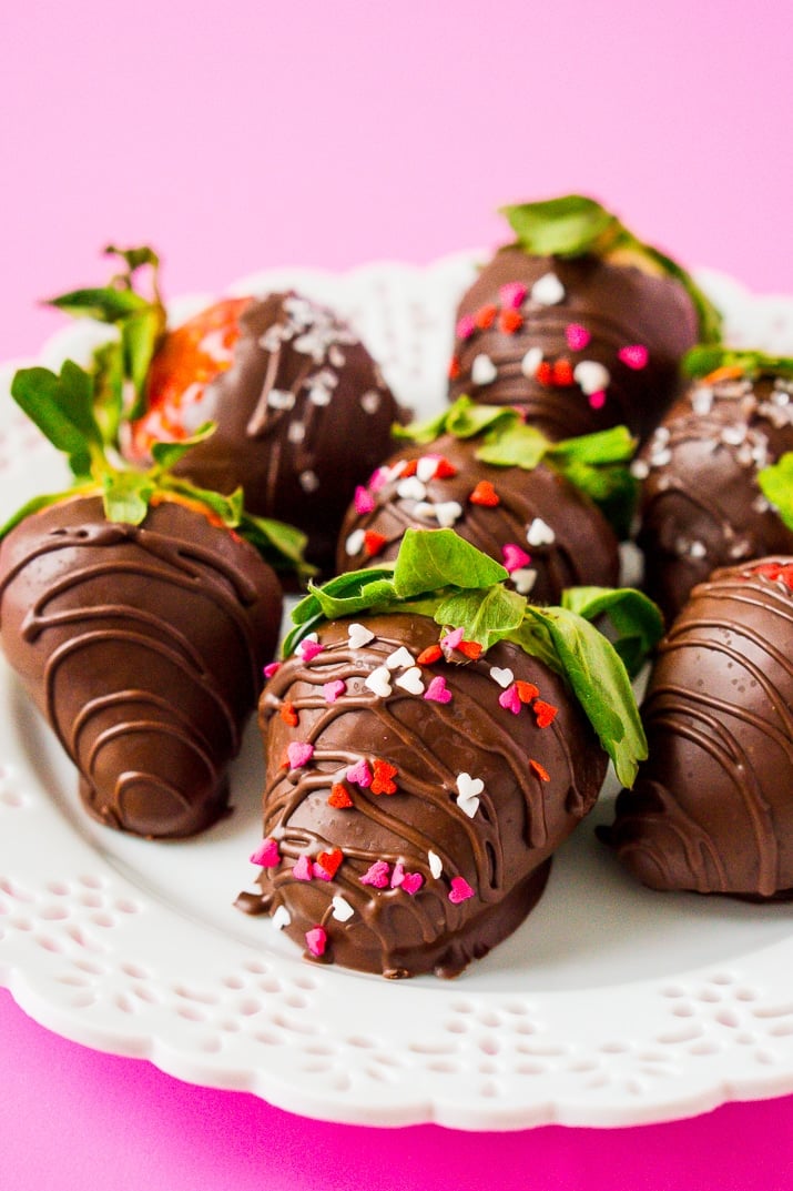 This really is the best Chocolate Covered Strawberries recipe for all your special occasions! This 4-ingredient recipe is a quick and easy treat to enjoy for Valentine's Day, Bridal Showers, and more!
