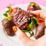 This really is the best Chocolate Covered Strawberries recipe for all your special occasions! This 4-ingredient recipe is a quick and easy treat to enjoy for Valentine's Day, Bridal Showers, and more!