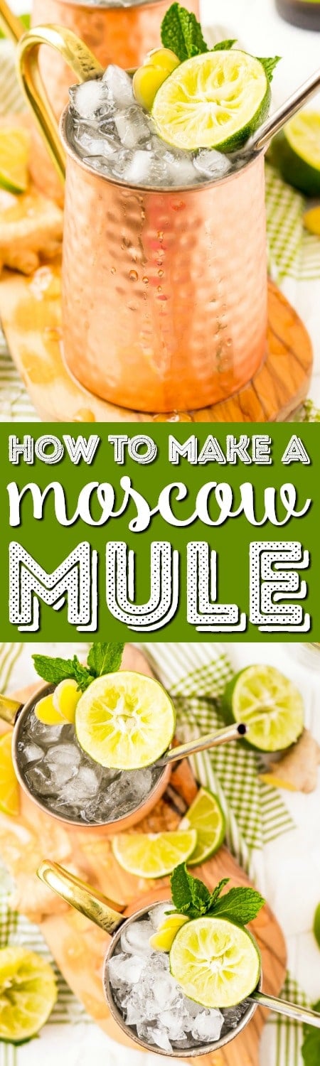 How to Make the Best Ever Moscow Mule Recipe with vodka, lime juice, ginger beer and a few extra ingredients that really take this classic cocktail to the next level!