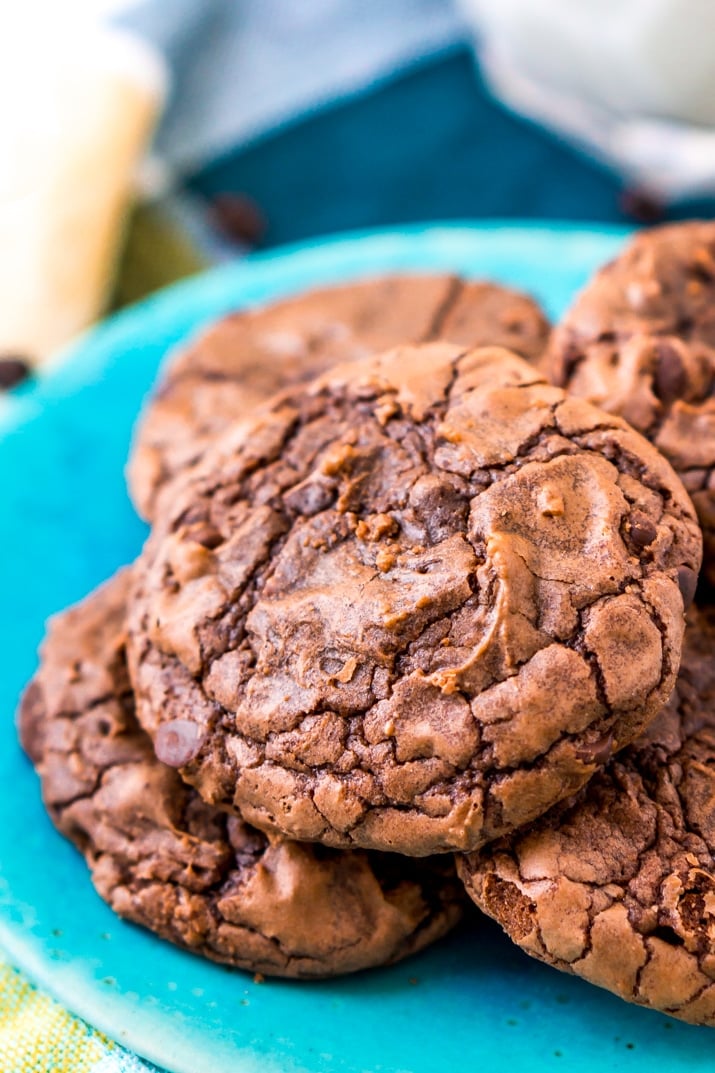 Brownie Cookies Recipe made from a box mix.