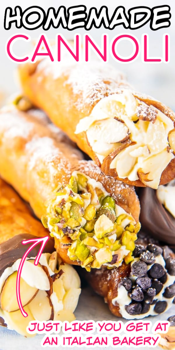 This Homemade Cannoli recipe is so easy to make, and the end results taste just as satisfying as ones bought from an Italian bakery.  via @sugarandsoulco