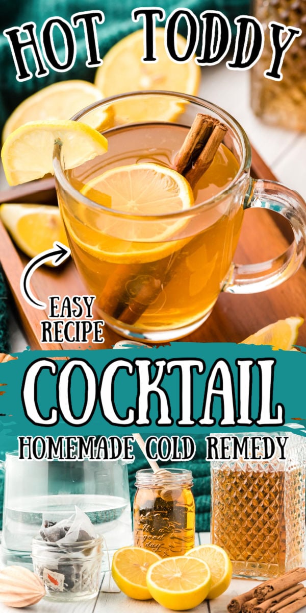 This Hot Toddy recipe is a cold remedy you can mix up at home with simple ingredients that will soothe a sore throat, reduce congestion, and aid sleep. A mixed drink recipe made with lemon, honey, whiskey, and tea. via @sugarandsoulco