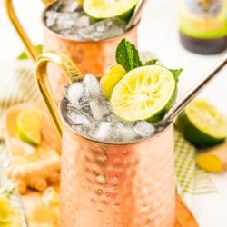 How to Make the Best Ever Moscow Mule Recipe with vodka, lime juice, ginger beer and a few extra ingredients that really take this classic cocktail to the next level!