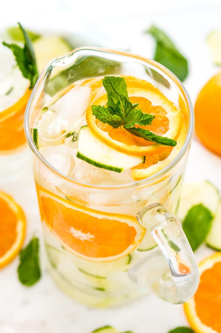 Mint Orange Cucumber Water Recipe