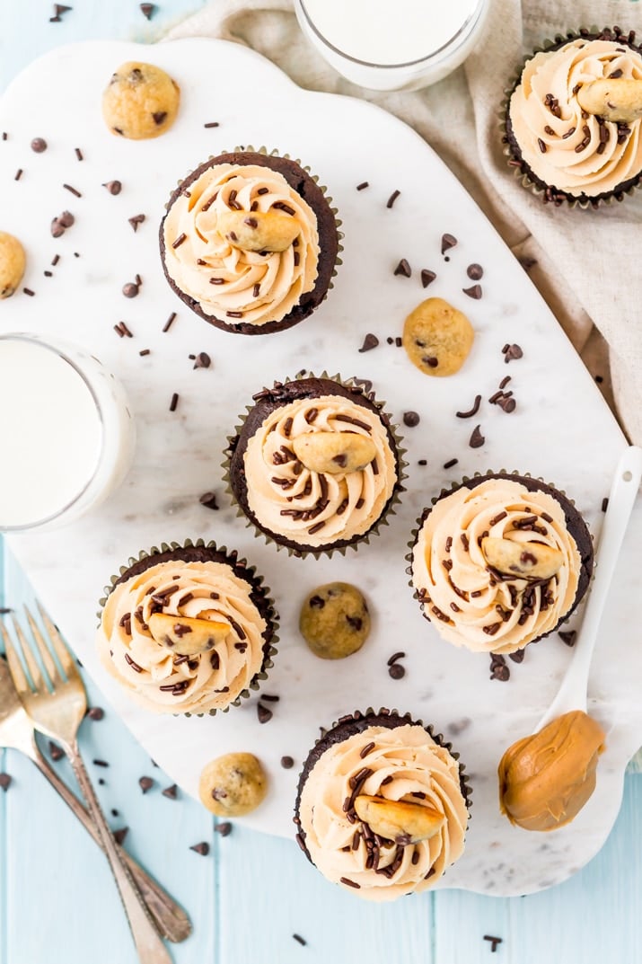 Cookie Dough Cupcakes 