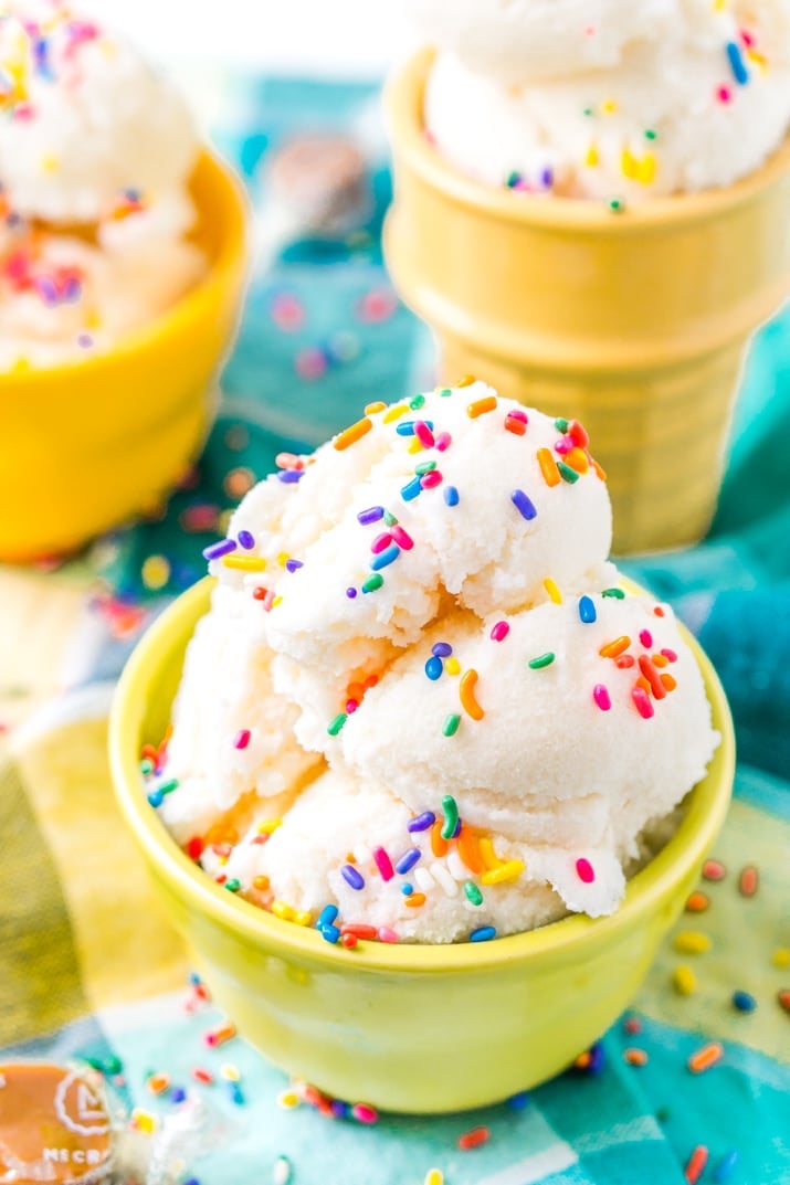 Snow Ice Cream Recipe made with 3 ingredients