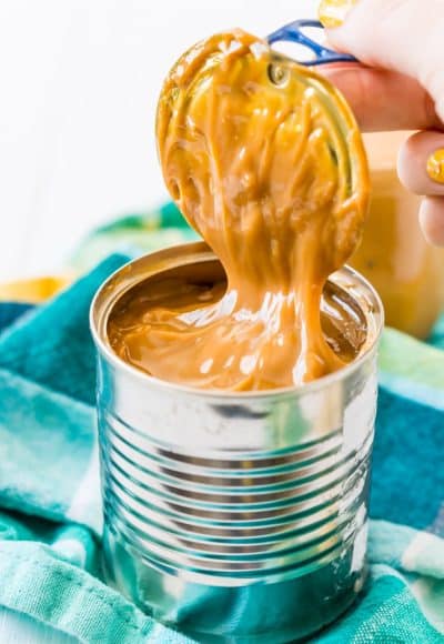 This Dulce de leche recipe is made with 1 ingredient in the slow cooker! It's a super easy recipe to make and the results are a rich and sticky golden sauce you'll want to put on everything!