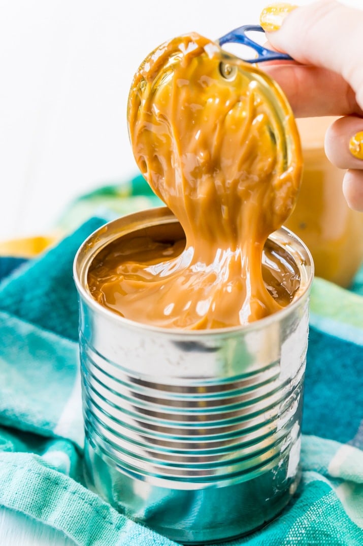 This Dulce de leche recipe is made with 1 ingredient in the slow cooker! It's a super easy recipe to make and the results are a rich and sticky golden sauce you'll want to put on everything!