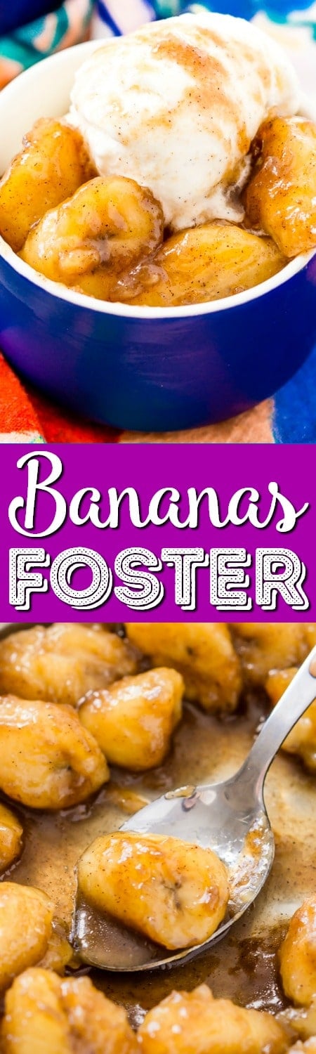Bananas Foster is a deliciously rich and easy recipe laced with dark rum and brown sugar for a warm sweet dessert you can make in less than 15 minutes and will want to make again and again!