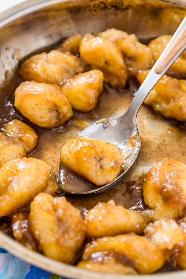 Bananas Foster in Pan