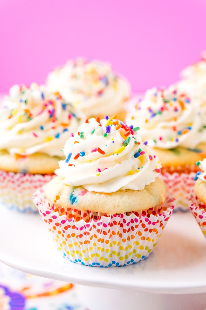 Birthday Cupcakes from scratch.